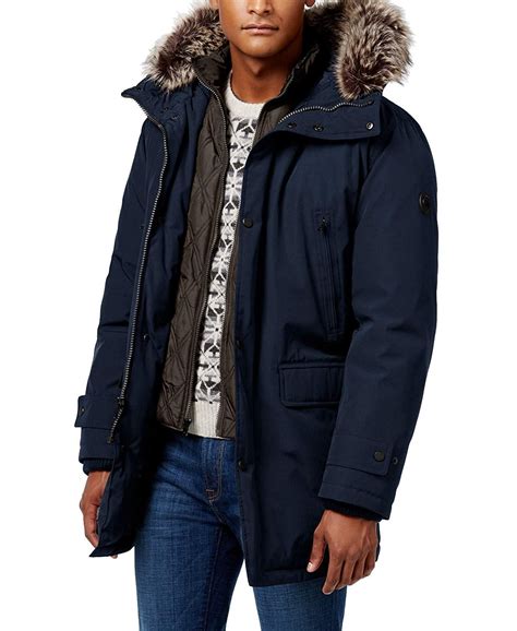 Michael Kors Men's Heavyweight Hooded Park Jacket 